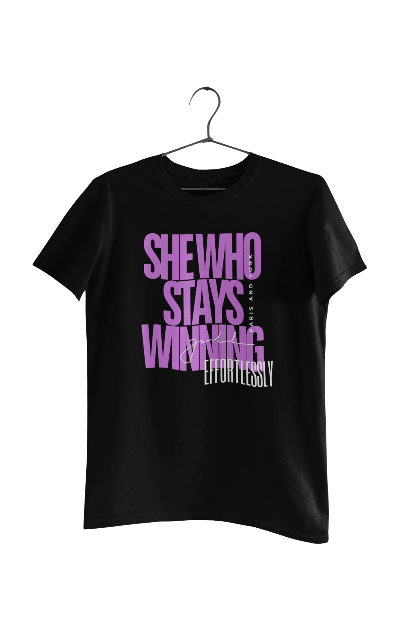 SHE WHO STAYS WINNING EFFORTLESSLY | Women's T-Shirt